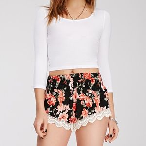 Floral Print Shorts
